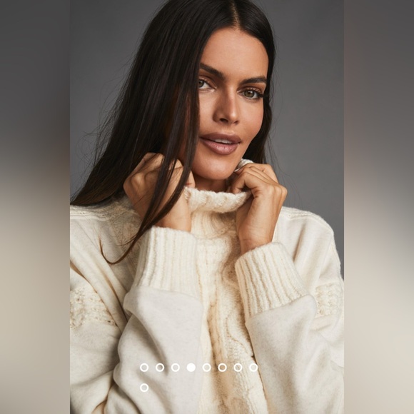 NWT Daily Practice by Anthropologie Cable-Knit Sweater - Picture 4 of 16